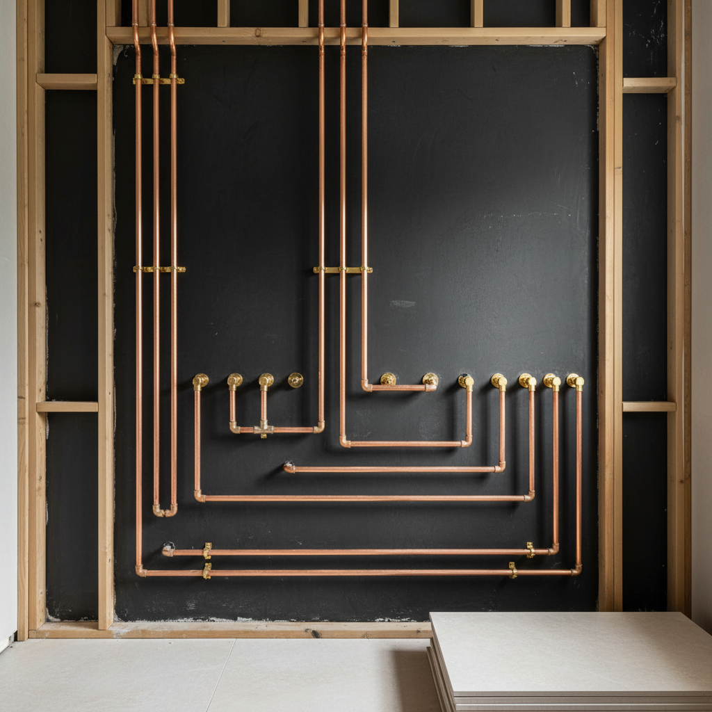 Leidingwerk badkamer