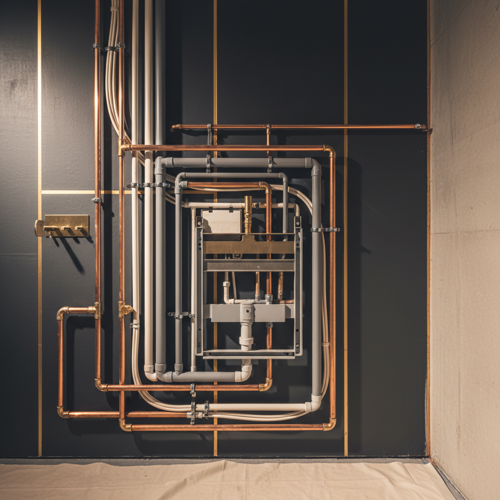 Inbouwreservoir met Geberit frame en aansluitingen