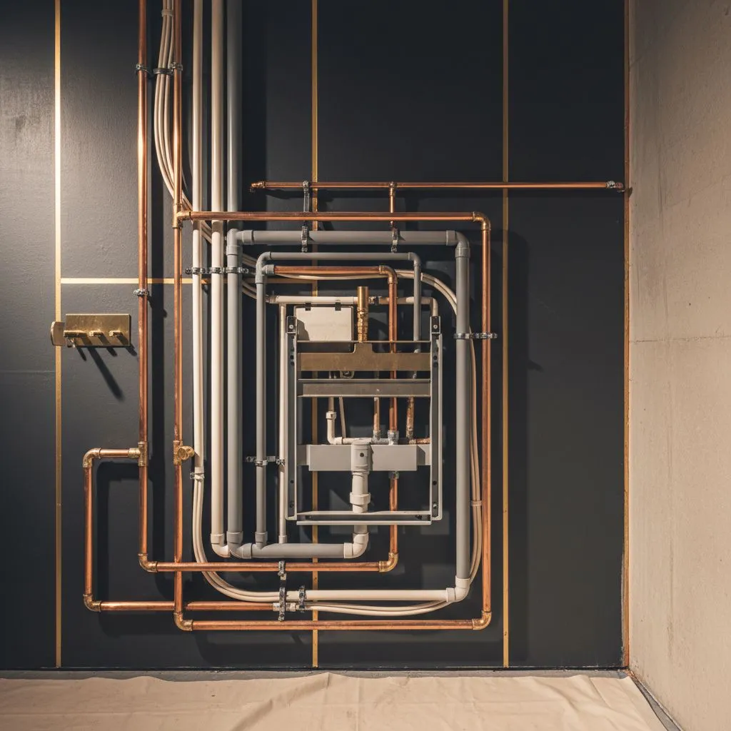 Inbouwreservoir met Geberit frame en aansluitingen